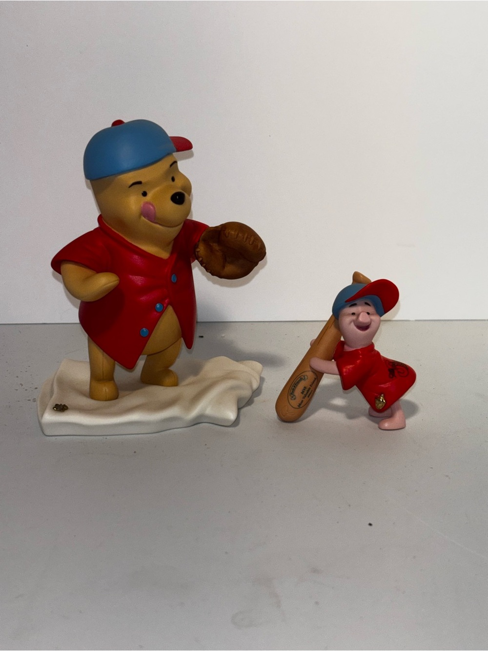 Vintage Disney Pooh & Friends Piglet Baseball Figurine Most Valuable Friend